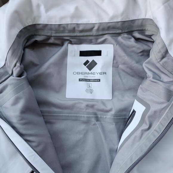 Men's white Obermeyer ski jacket size L - Picture 9 of 14